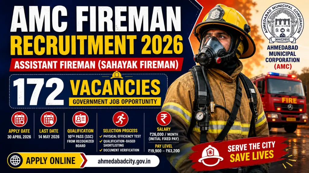 AMC Fireman Recruitment 2026