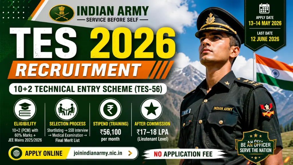 Indian Army TES Recruitment 2026