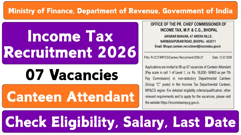 income-tax-recruitment-2026