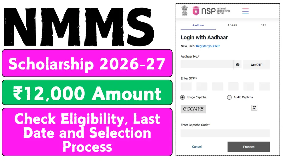 NMMS Scholarship 2026-27