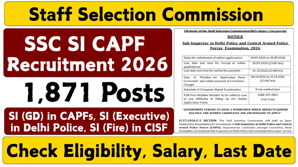 ssc-si-capf-recruitment-2026