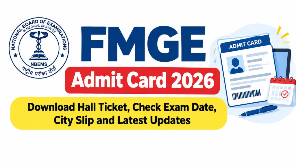 FMGE Admit Card 2026