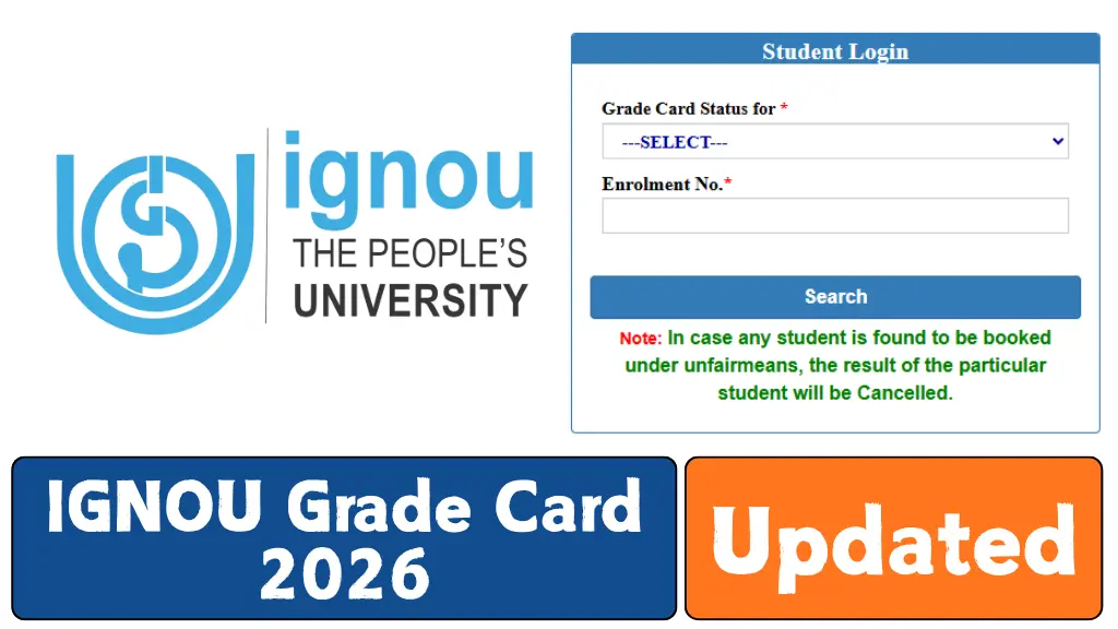 IGNOU Grade Card 2026